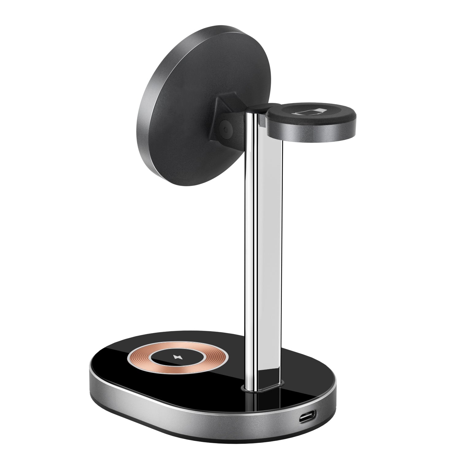 WIWU Wi-W003 Light Shadow Magnetic Wireless Charger for iPhone 12-15 Series / iWatch / AirPods Charging Stand WIWU Wi-W003 Light Shadow Magnetic Wireless Charger for iPhone 12-15 Series / iWatch / AirPods Charging Stand